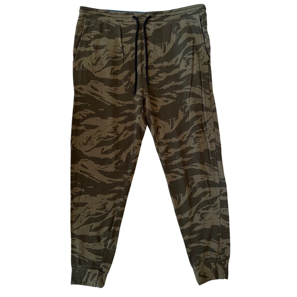 Stance Butter Blend Mens XL Joggers Green Tiger Stripe Camo Sweatpants